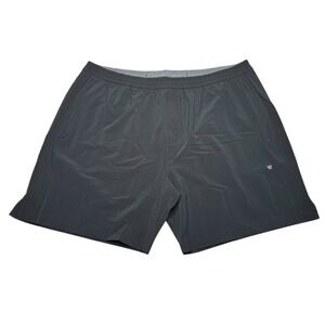 Mack Weldon Stratus Active Shorts Black Unlined Zip Pockets XXL